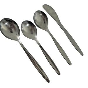 WMF Cromargan Germany‎ Stainless Flatware Replacement Spoons Knife Set 4